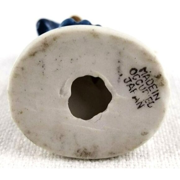 Colonial Noble Man Vintage Occupied Japan Hand Painted 3 Inch Statue - Picture 11 of 12